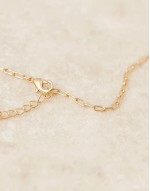 mixed starburst charm necklace in 18k gold plated