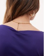 swallow and anchor chunky chain necklace